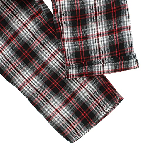 Comfy Lifestyle Mens Lightweight Flannel PJ Pajama Sleep Bottom Lounge Pants (Medium, FN17 Blue Plaid)2