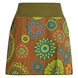 DESIGN HIGHLIGHTS: Der Goa-Rock mit Blüten-Druck folgt einem schlichten A-Linie Schnitt, der jeder Figur schmeichelt. Der elastische Stretchbund aus Jersey-Baumwolle setzt sich einfarbig ab und bildet einen reizvollen Kontrast zum Blumen-Druck.