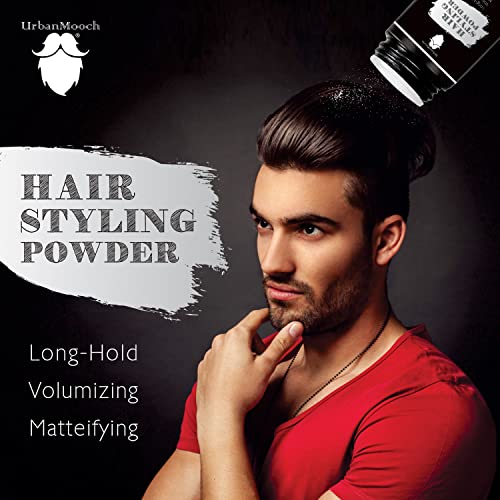Image of UrbanMooch Hair Volumizing Powder Wax for Men | Strong Hold | Texture Powder | Matte Finish | 24 Hrs Hold | Natural & Safe Hair Styling Powder, 15 Gram