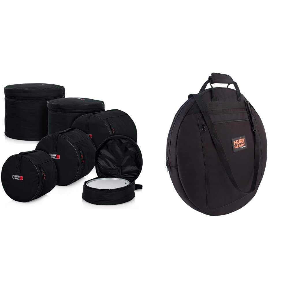 GatorCases Protechtor Drum Bag Set (GP-STANDARD-100) and Protec 22" Cymbal Bag