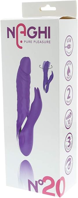Naghi Vibrador Rotador Rabbit 20 Recargable Lila 140 gr ...