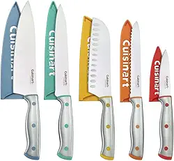 Conjunto de Facas Cuisinart ColorCore 10 Peças em Aço Inoxidável