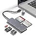 Produktbild CFast Kartenleser, USB 3.0 USB C CFast 2.0 Kartenleser, 5Gbps Aluminium CFast Speicherkartenadapter für SanDisk, Lexar, Transcend, Sony Card, 5 Karten gleichzeitig lesen für CFast/CF/SD/TF/XD Karten