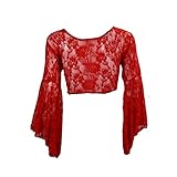 Wickel Shirt Oberteil Bauchtanz Büstie BH Größe: one size , passt XS,S, M, und L. Durch den dehnbaren Jersey gute Passform Material: Baumwoll-Polyestergemisch dehnbarer Stoff, mit Rosenmustern