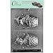 Cybrtrayd A021 3D Cat in a Basket Chocolate Candy Mold with Exclusive Cybrtrayd Copyrighted Chocolate Molding Instructions