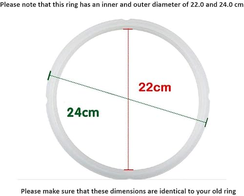 Miniatura 2 de "Junta de goma GJS Gourmet compatible con todas las ollas eléctricas de 5 y 6 cuartos XL PPC770, PPC770-1, PPC771, PRO, WAL1, WAL2 e YBD60-100".