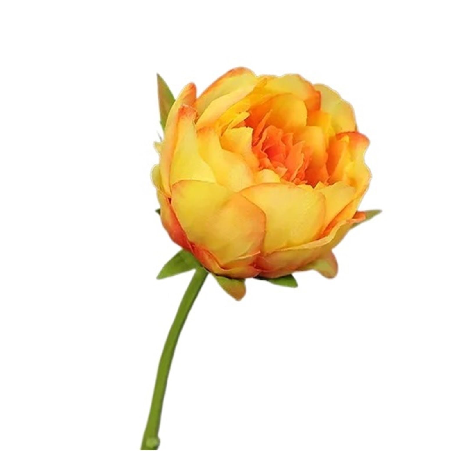 Casetlong 10Pcs For Home Decoration Fake Flowers Bouquet Wedding Decor Party Photography Props(Orange)