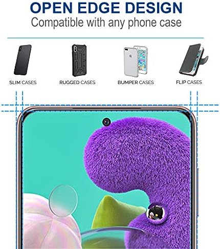 Migeec[3 Pack Screen Protectors for Samsung Galaxy A51, Tempered Glass with 9H-Hardness, Protective Film[Anti-Scratch][No Bubbles][Case Friendly]