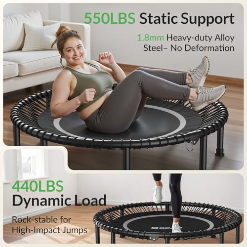 image for BCAN 450LBS/550LBS Foldable Mini Trampoline, 40