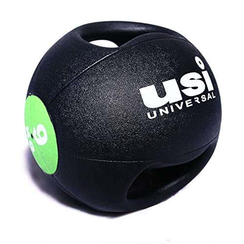 Image of USI Universal Medicine Ball, 787DH Rubber 6 Kg Medicine Ball with Double Grip, High Bounce, Textured Finish, Strong Core, Better Balance, Made Rubber with Textured Surface, High Bounce