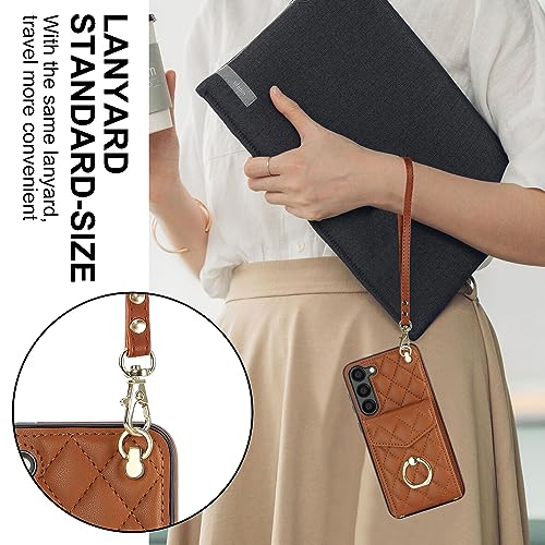 Étui en cuir synthétique marron de qualité supérieure pour Samsung Galaxy S24 FE