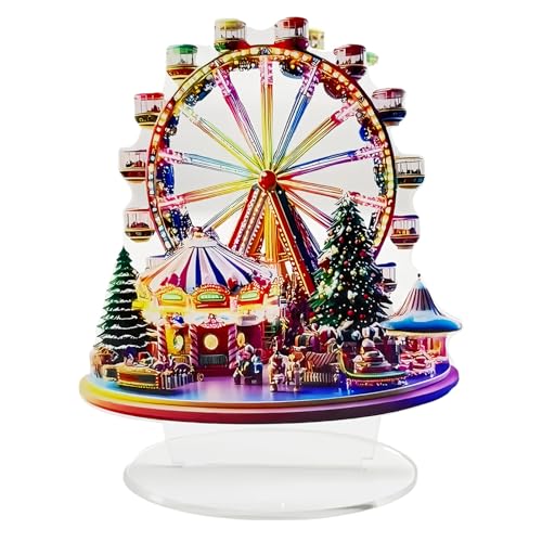 Weihnachts Riesenrad, Riesenrad Weihnachten Deko, Acryl-Anzeigetafel...