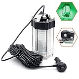 Jiawill Underwater Fishing LED Light 297 LEDs 9V-35V 41.8Watts 4000lumens Night Fish Attracting 33ft(10M) Cable (Green)