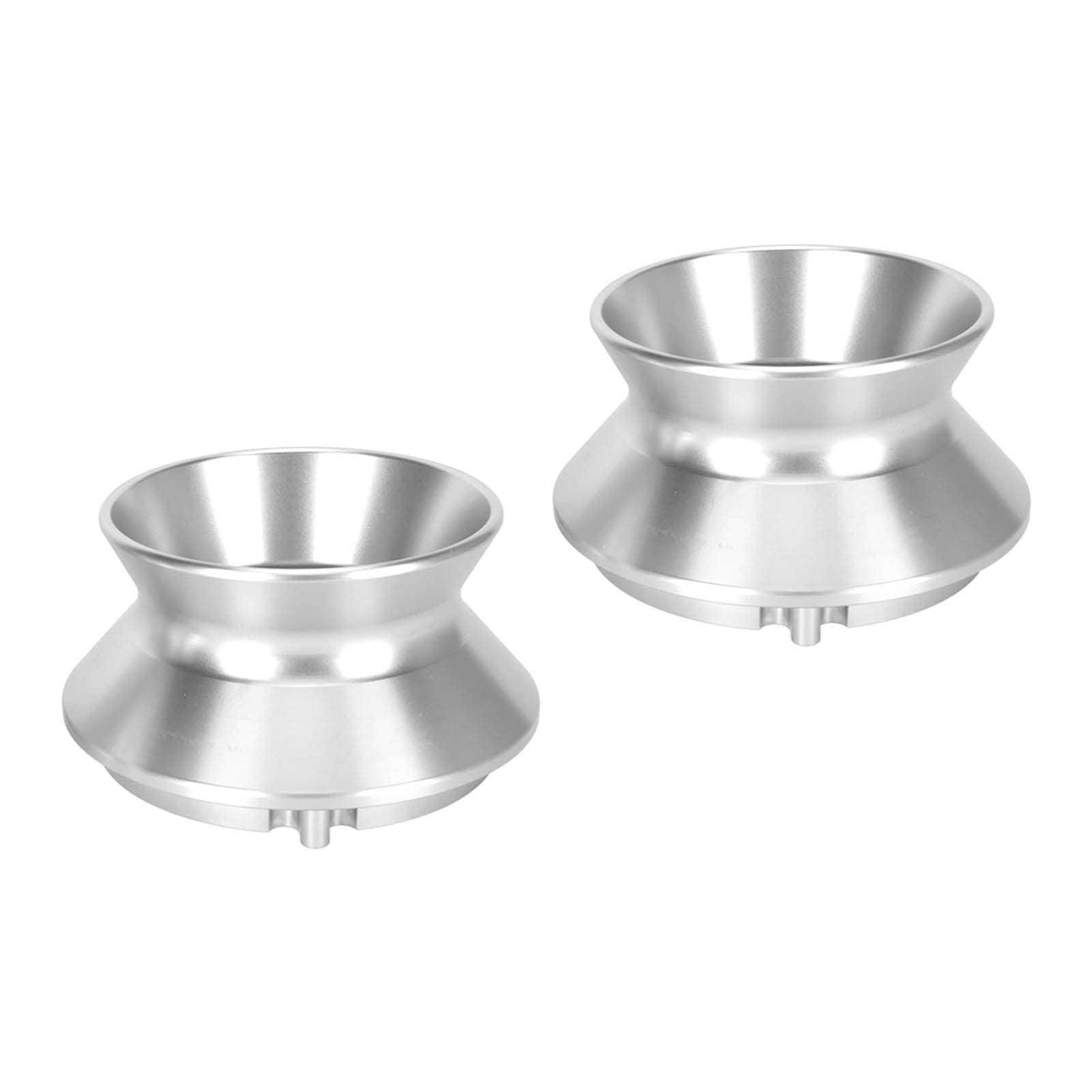 Adaptadores de Cubo Nab Pulidos con Abridor de 10 Pulgadas Aleación Aluminio para Studer Akai y Otras Grabadoras Cinta, Paquete 2 (Plata)