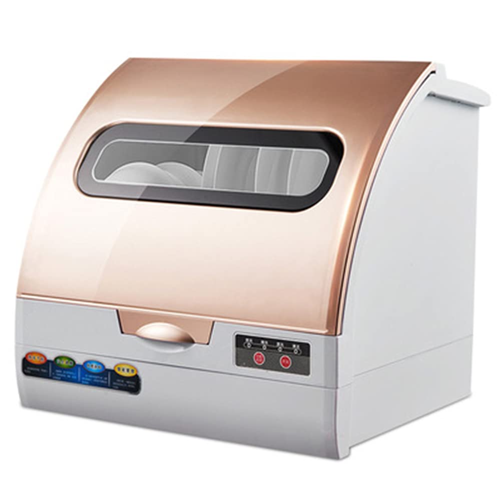 Mini lavastoviglie Automatica - Lavastoviglie compatta Portatile, lavastoviglie da Tavolo Controllo Touch Intelligente Asciugatura Conservazione Display a LED UV 3