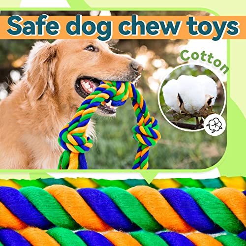 Dog Chew Toys For Aggressive Chewers, Indestructible Dog Toys For Large Dogs Aggressive Chewers, Tough Puppy Teething Chew Toys For Boredom, Dog Rope Toys For Medium To Large Breed, Tug Of War Dog Toy #TOP5