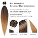 Beyond Beauty Braiding Hair pre stretched, Braids Synthetic Fiber Ombre Yaki Texture, Natural Easy Twist Braids Crochet Hair Hot Water Setting hair extensions