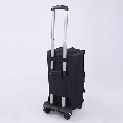 Miniatura 4 de Bolsa de tela Oxford – Bolsa de repuesto plegable para carrito de compras de 50 litros, bolsa de repuesto reutilizable para carrito de compras, 11.8