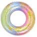 Pool Party Float for, Inflatable Ring Pool Float , Pool Floats for Adults and Kids Summer Pool Toy for ,Round Rainbow Pool Party