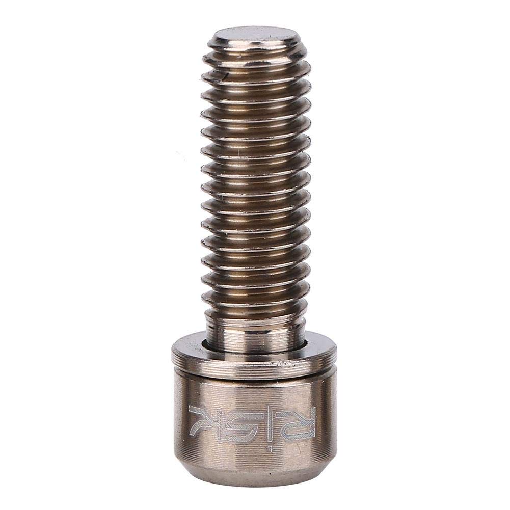Vite Fissa per Bullone del Morsetto del Freno a Disco della Bici da 4 Pezzi M6x18mm con Guarnizione (M6x18 con distanziale
