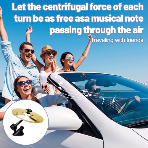 Mayoii Premium Auto Becken Air Vent mit Musikalisches Crash Becken-Design 360° drehbar sicherer