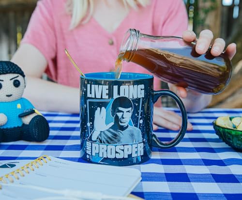 Taza cerámica Star Trek Spock 20 onzas negra miniatura 6