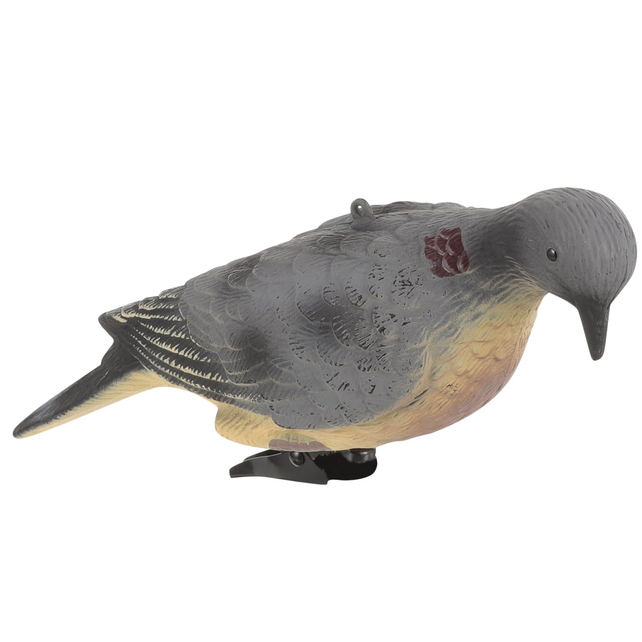 Leurre de pigeon réaliste INOOMP au plumage gris et finitions détaillées