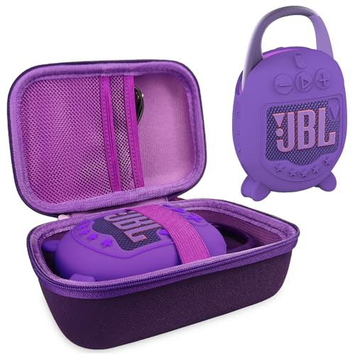 Silicone Cover and Hard Carrying Case for JBL Clip 5 Bluetooth Speaker