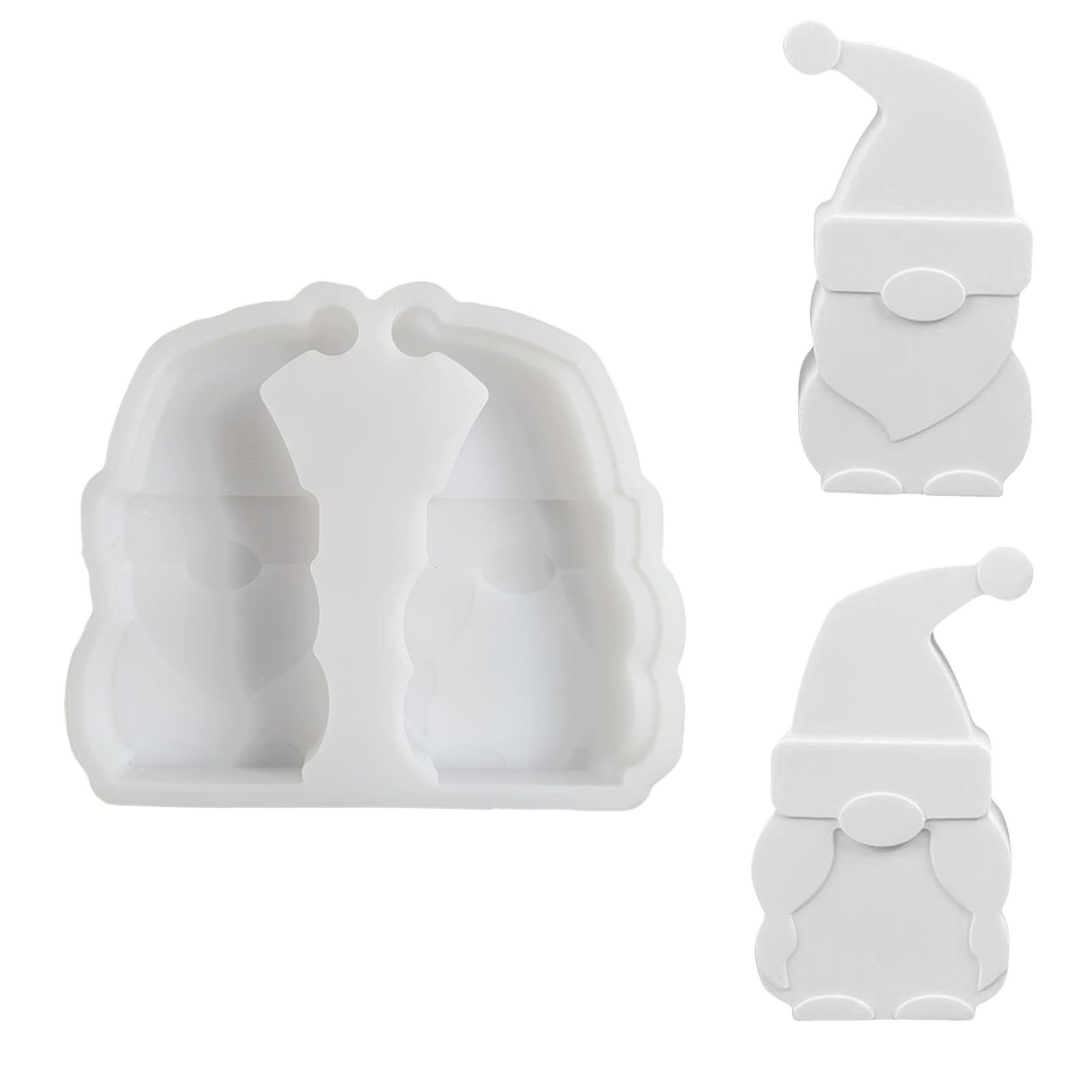 Yhplxyuus Christmas Dwarf Figurine Silicone Molds for Epoxy Resin Soap Home Decoration Silicone Epoxy Resin Christmas Molds