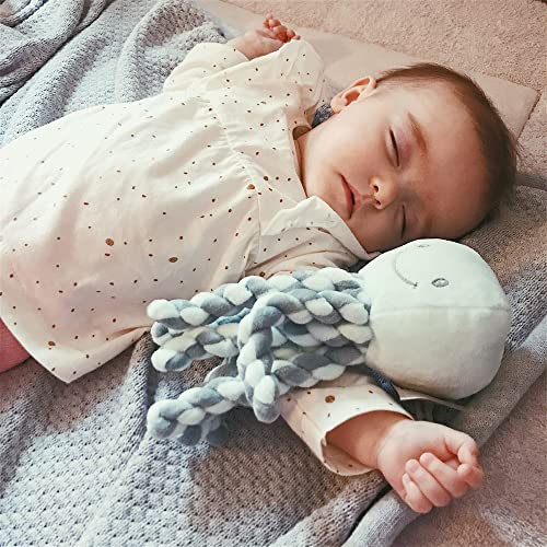 Nattou Kuscheltier Oktopus, Für Neugeborene und Frühchen, 23 cm, Mintgrün