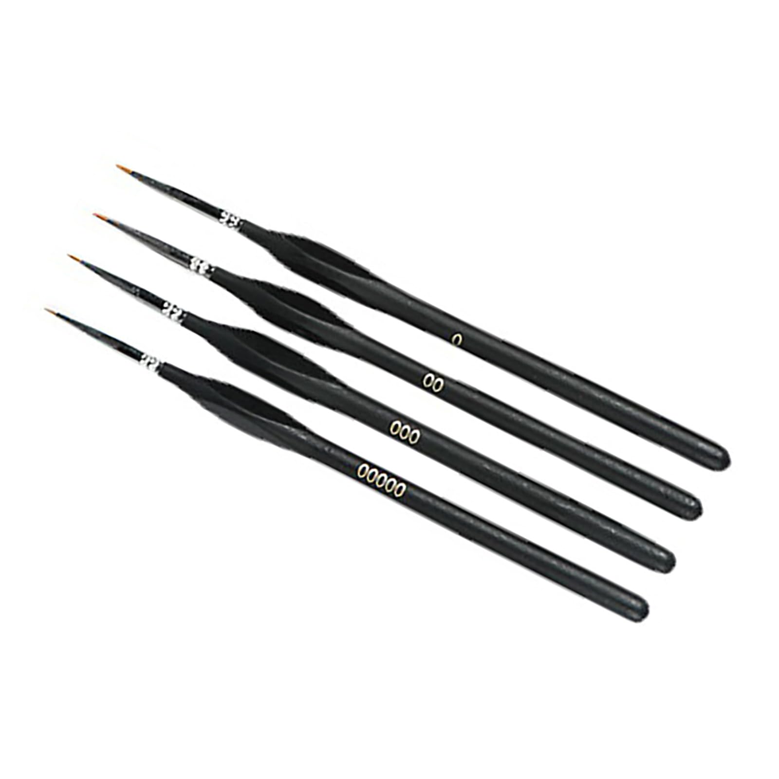 Ensemble de 4 pinceaux Fins pour Petits Artistes Professionnels, pinceaux Fins pour détails Fins, Peinture Acrylique, Huile, Aquarelle