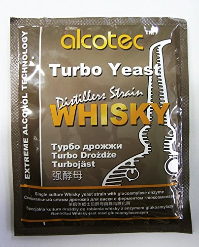 Turbohefe - Turbo Yeast Whisky 73g | Destillieren Hefe | Hefe für Maische | Hefe für die Gärung | Wodka-Hefe