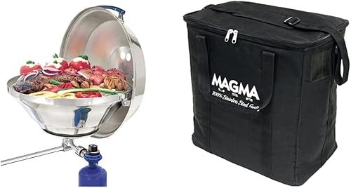 MAGMA Productos, Parrilla de gas para tetera marina, A10-215 y productos, Funda acolchada de transportealmacenamiento para hervidores marinos,