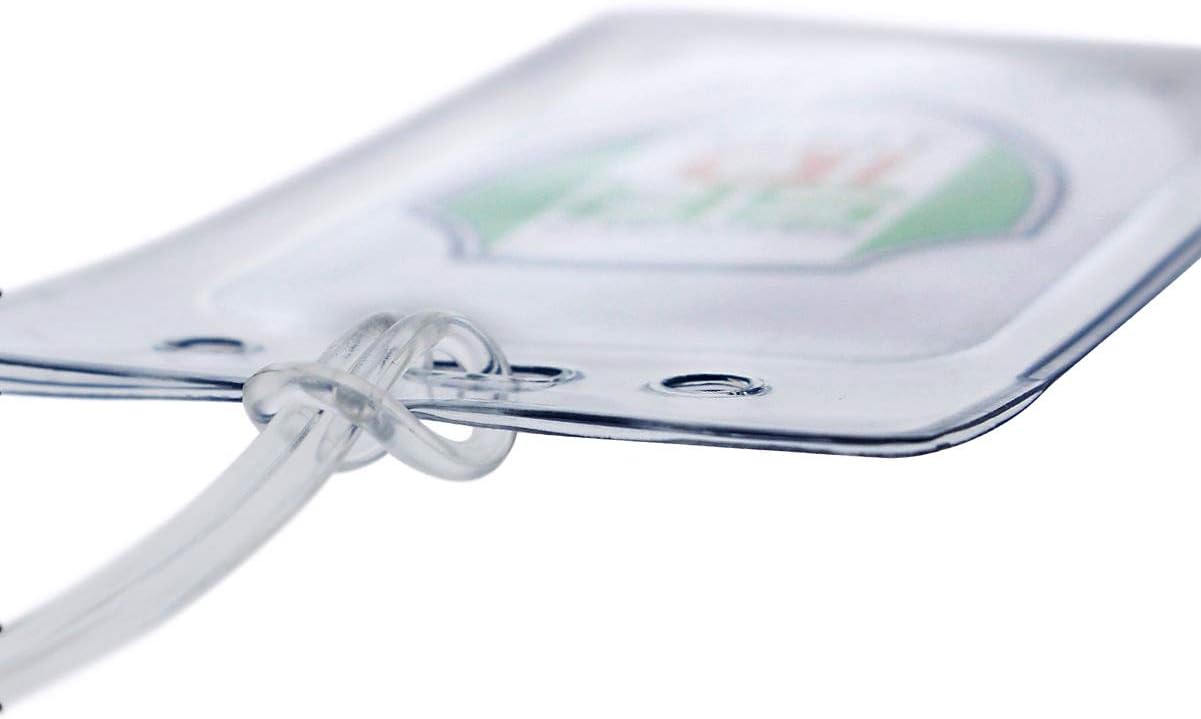 Bulk - Loing - Clear Plastic La Identificat Tags with Loops