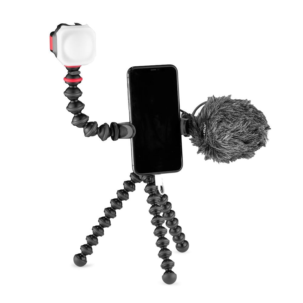 スマホアクセサリー JOBY gorillapod Mobile Vlogging Kit Amazon.com: JOBY GorillaPod Mobile Vlogging Kit (Smartphone
