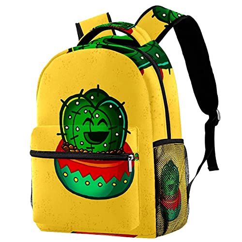 Sac à dos voyage jaune anti-gourde qui fuit grâce au porte-bouteille enfant