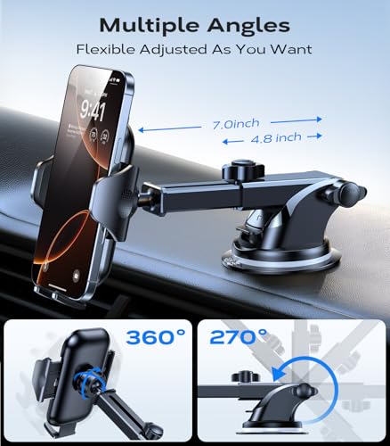 Image of VICSEED Upgraded [Racing-Grade Steady] Phone Holders for Your Car Dark Blue