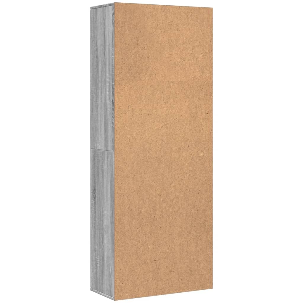 Credenza Grigio Sonoma 70x35x180 cm in Legno Multistrato,Mobiletto Multiuso,Credenza,Credenza Cucina Salvaspazio,Credenza Soggiorno Moderno,Credenza Soggiorno-3276663