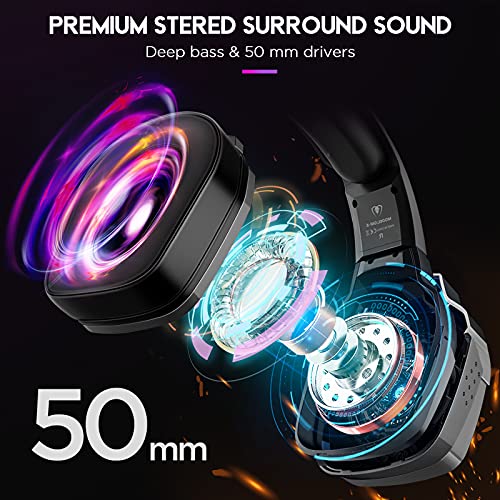 Camdive Gaming Headset For Ps4 Ps5 Pc Xbox One, 3D Stereo Sound Ps5 Headset, Noise-Cancelling Over Ear Gaming Headphones With Mic For Switch Laptop Mobile #TOP1