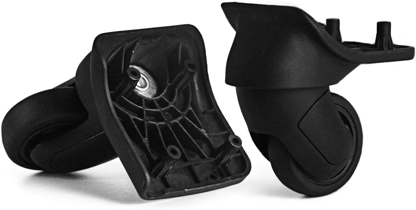 GUGULUZA 1 Pair Luggage Wheel Replacement Spare Spinner Caster for Suitcase Wheel Repair GW198