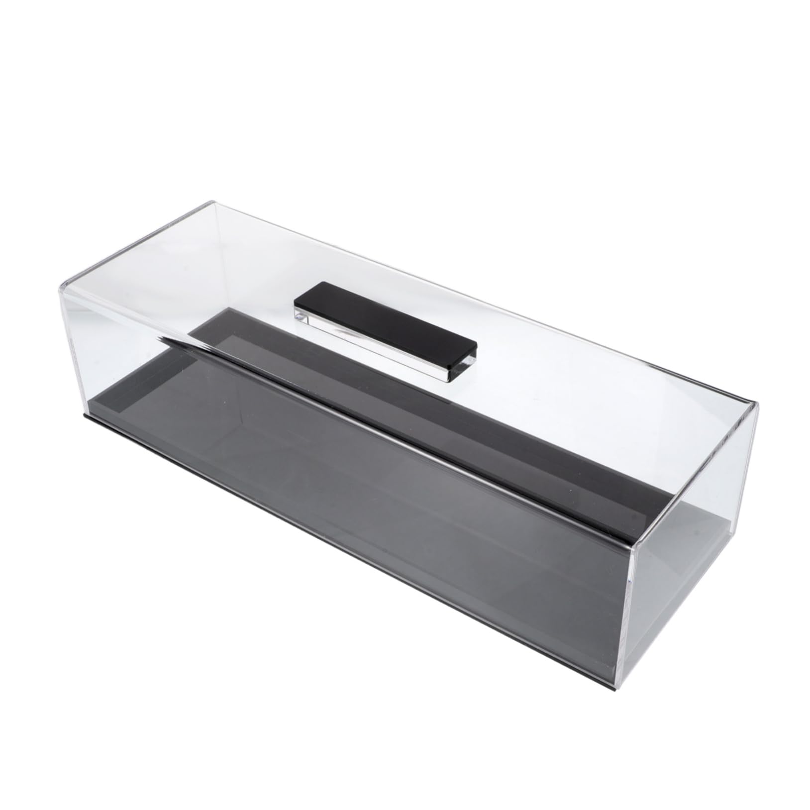 VALICLUD Base Rectangular para Tartas de Acrílico con Tapa, Bandeja para Postres Fácil de Limpiar y Compacta, Adecuada para Exhibición Elegante en Cocina
