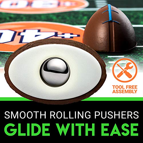 Franklin Sports Shuffleboard Table Game Mats – Tabletop Shuffleboard Mats And Pushers – Indoor Shuffleboard And Curling Games - Football Shuffleboard #TOP4