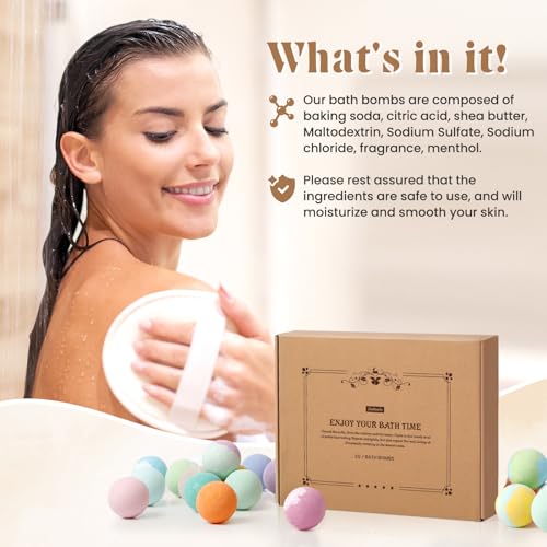 Zenbombs MPNZB0002-P20 Bath Bombs Set, 20 Pcs Natural Shea Butter & Safe Oil Bath Bomb thumb #5