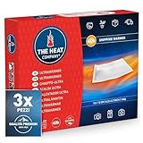 THE HEAT COMPANY Scalda Ultra - 3 pezzi - EXTRA CALDO - Scaldini da trasporto senza superficie adesiva - Scaldabatteria - 40 ore di calore affidabile - pronti all'uso - autoriscaldante - puro naturale