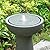 Puulye 23.23" H Outdoor Water Fountain Made with Eco-Friendly Recyclable Materials, Polyethylene Bird Bath Bubbler Water Fountain Outdoor, Garden Decor with LED Light & Pump for Patio (Andesite)