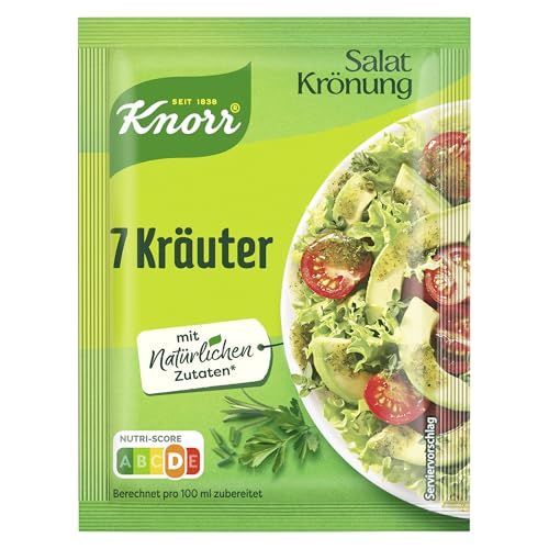 Knorr Salatkrönung 7-Kräuter für ein leckeres Salatdressing mit natürlichen Zutaten* 14x 5er Pack