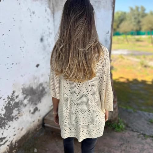 Hollow Half Sleeve Cardigan, Upliftjoys/Gettoreach/Emboadlie Knit Half-Sleeve Cardigans for Women Summer3