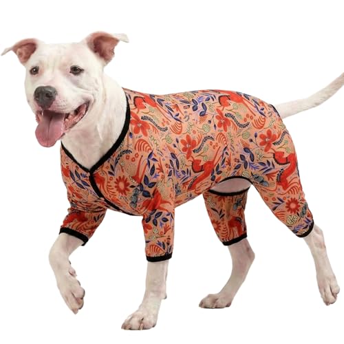Pijamas para perro raza grande LovinPet, ligera y de cobertura total