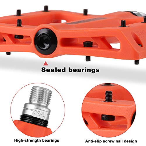 Imrider - Pedale per mountain bike, in nylon