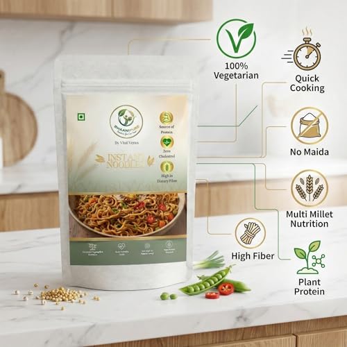 Image of Bhaani Pure (By Vital Venus) No Maida Hakka Noodles, Millet & Whole Wheat | 28% Daily Fibre | 150g